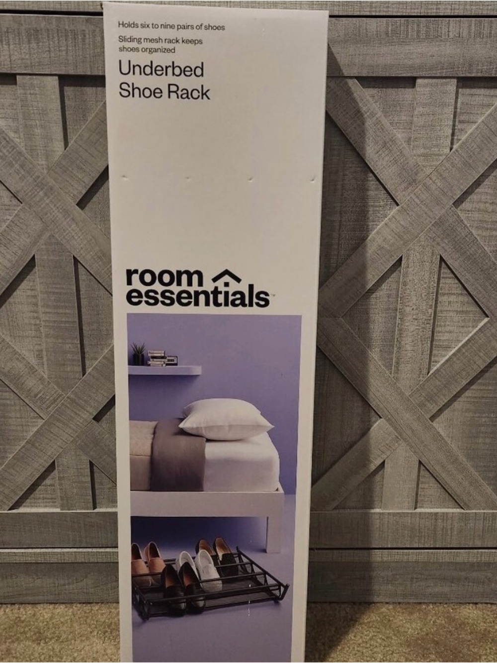 Room Essentials Underbed Shoe Rack - Black